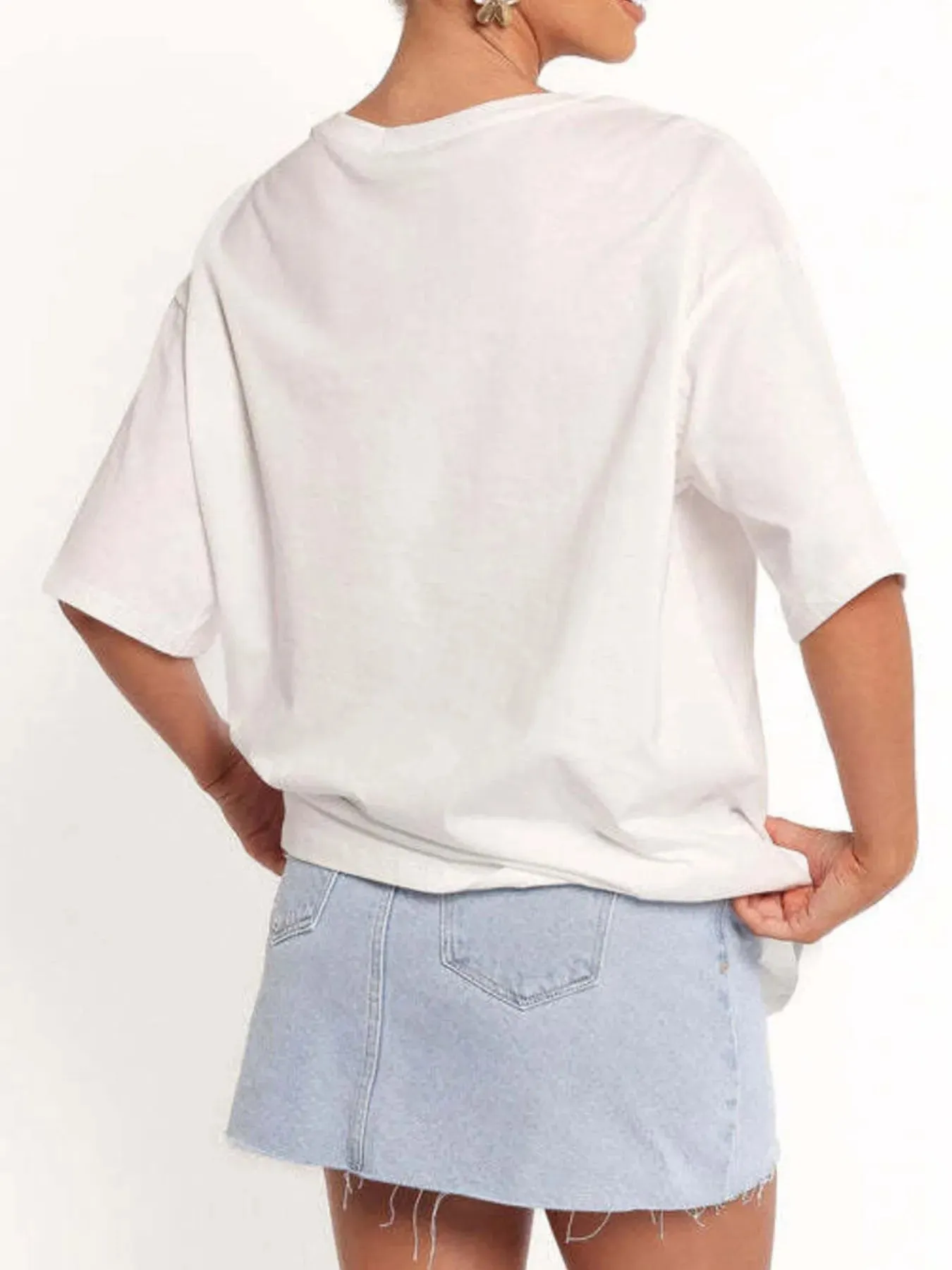 Graphic Round Neck Short Sleeve T-Shirt sold by Charming Charlie product image thumbnail 5