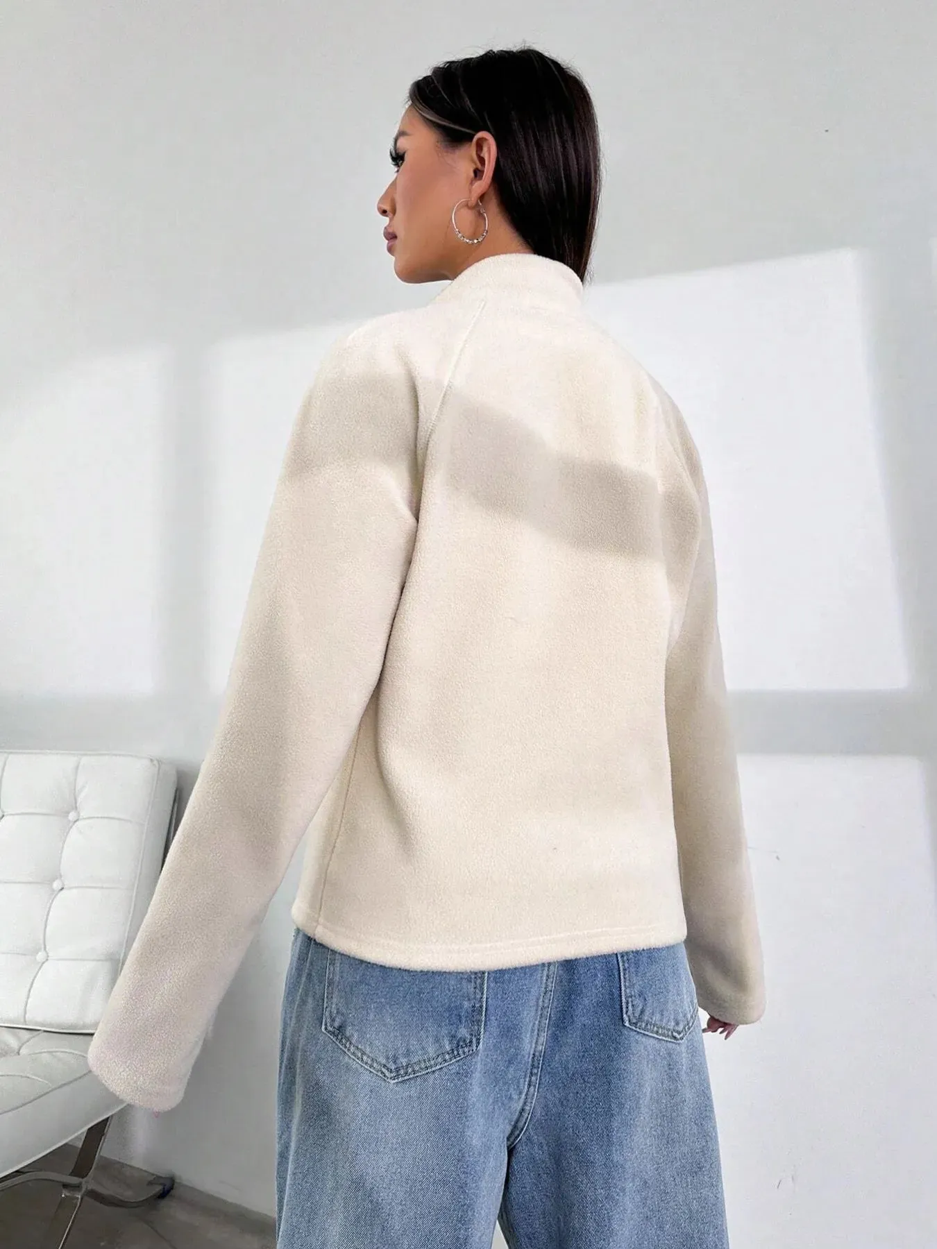 Zip Up Long Sleeve Jacket sold by Charming Charlie product image thumbnail 3