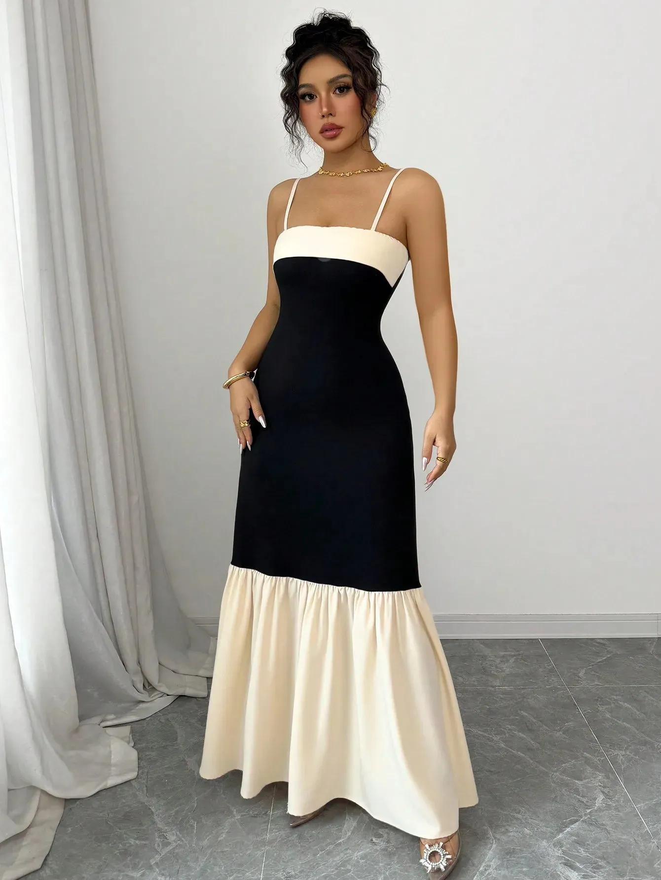 Color Block Maxi Cami Dress sold by Charming Charlie product image thumbnail 5