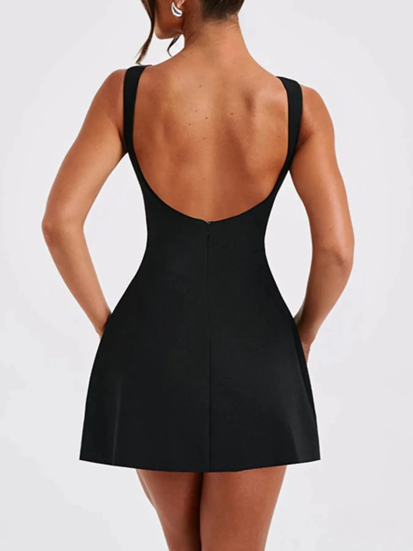 Round Neck Sleeveless Mini Dress sold by Charming Charlie product image thumbnail 3