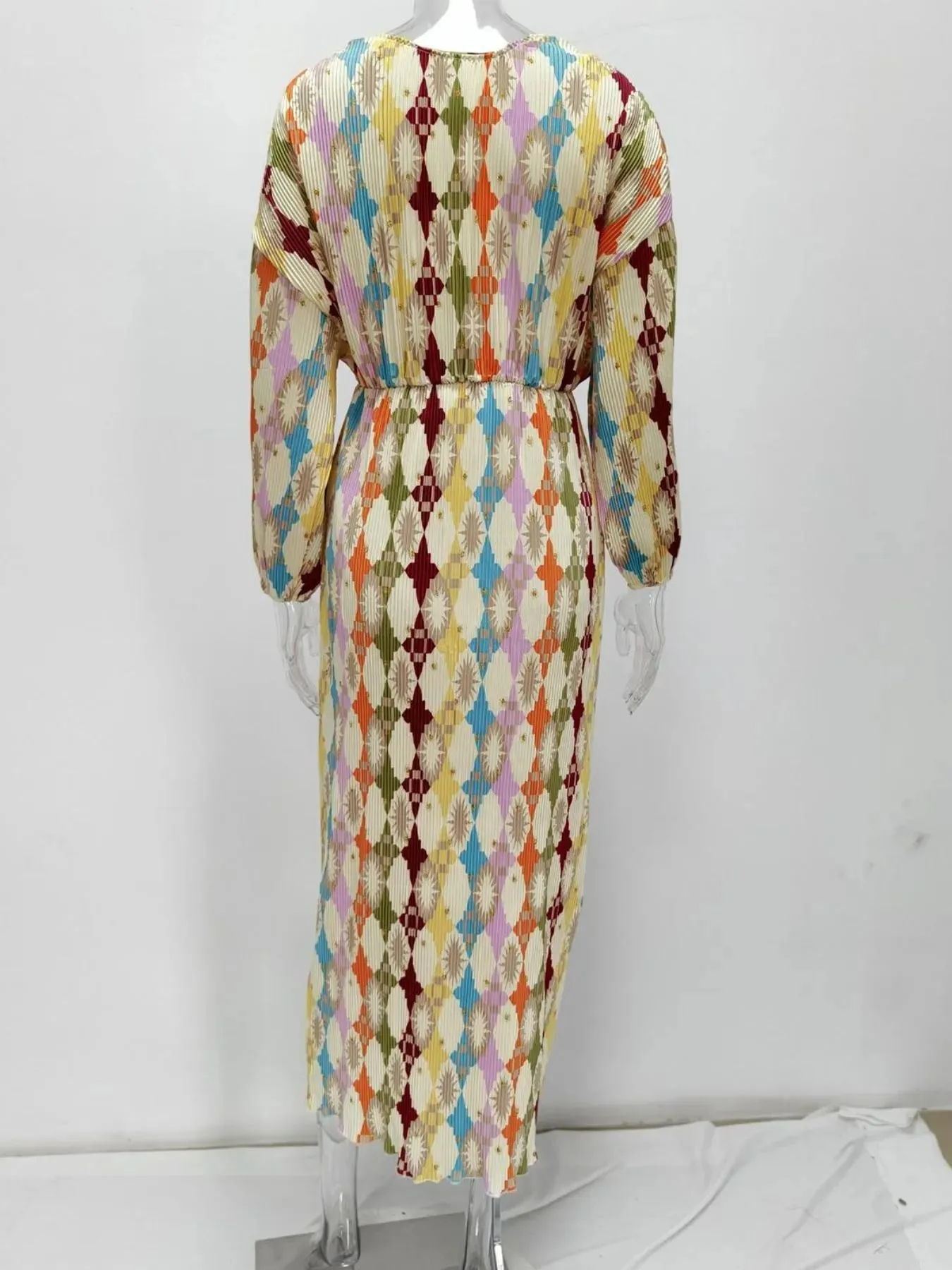 Full Size Printed Deep V-Neck Dress Plus Size sold by Charming Charlie product image thumbnail 4