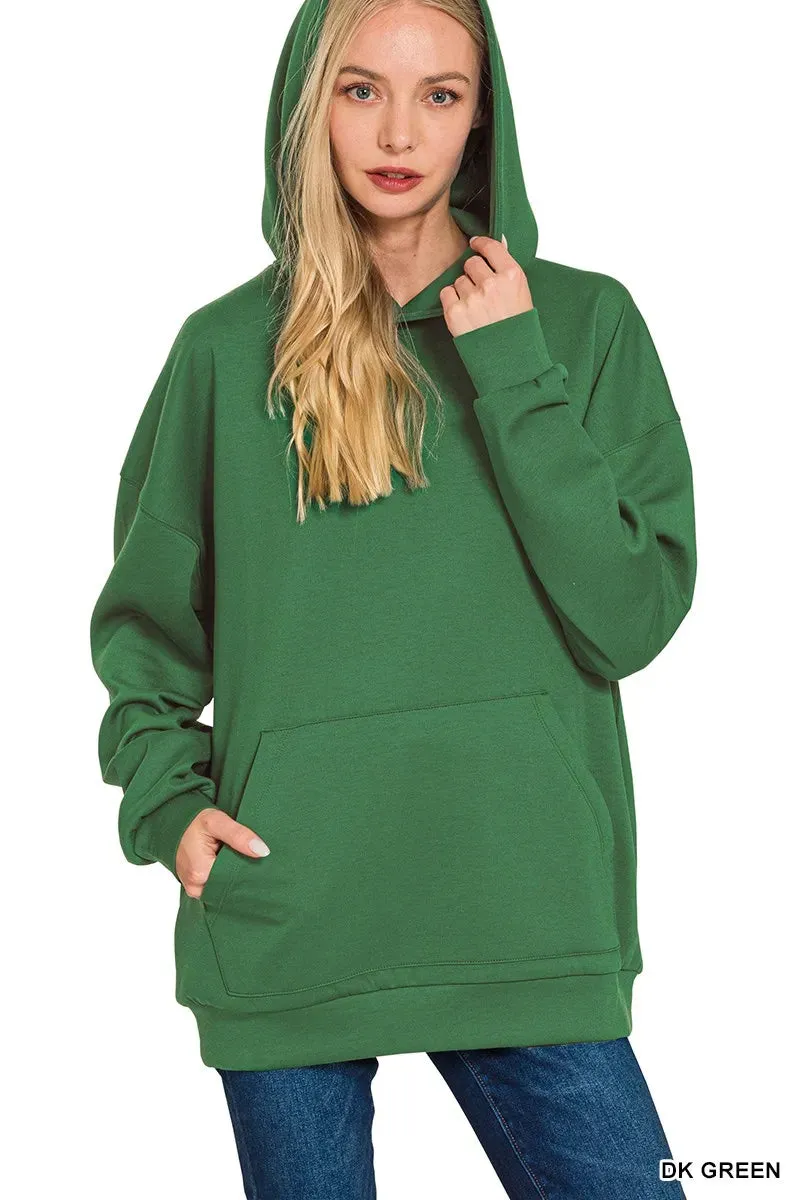 Zenana Oversized Scuba Hoodie with Kangaroo Pocket sold by Charming Charlie product image thumbnail 2