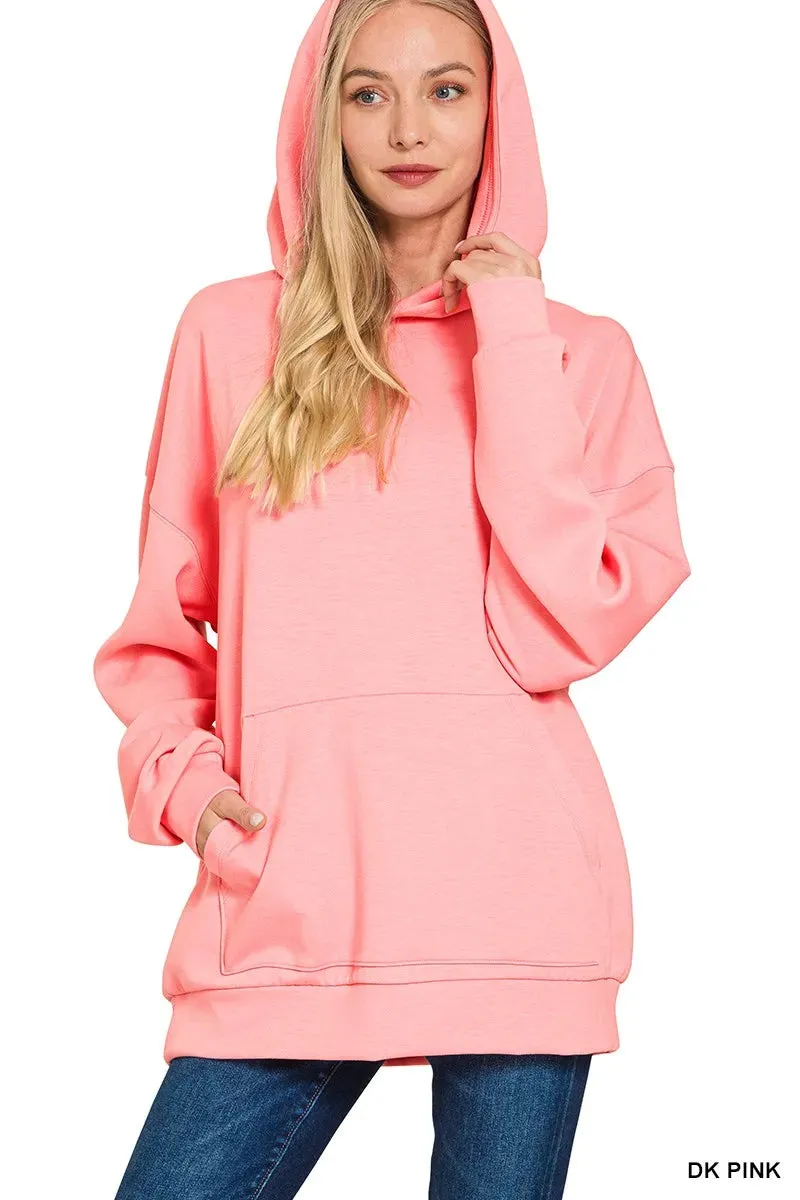 Zenana Oversized Scuba Hoodie with Kangaroo Pocket sold by Charming Charlie product image thumbnail 2
