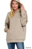 Zenana Oversized Scuba Hoodie with Kangaroo Pocket sold by Charming Charlie
