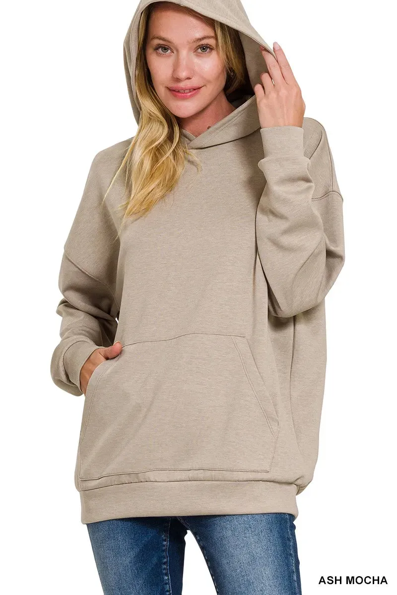 Zenana Oversized Scuba Hoodie with Kangaroo Pocket sold by Charming Charlie product image thumbnail 2