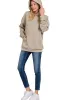 Zenana Oversized Scuba Hoodie with Kangaroo Pocket sold by Charming Charlie