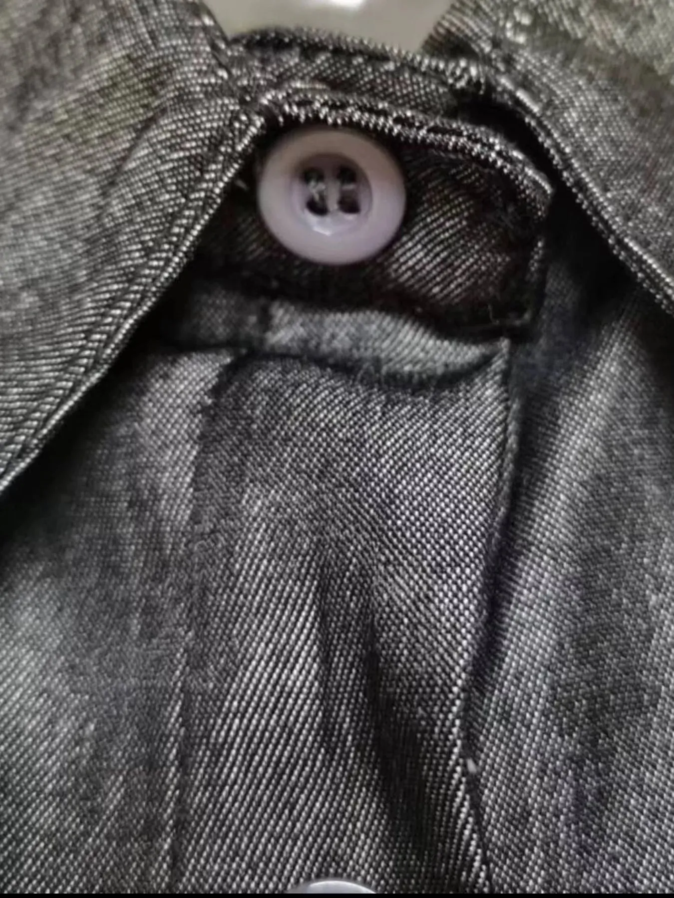 Full Size Button-Down Maxi Denim Dress Plus Size sold by Charming Charlie product image thumbnail 2