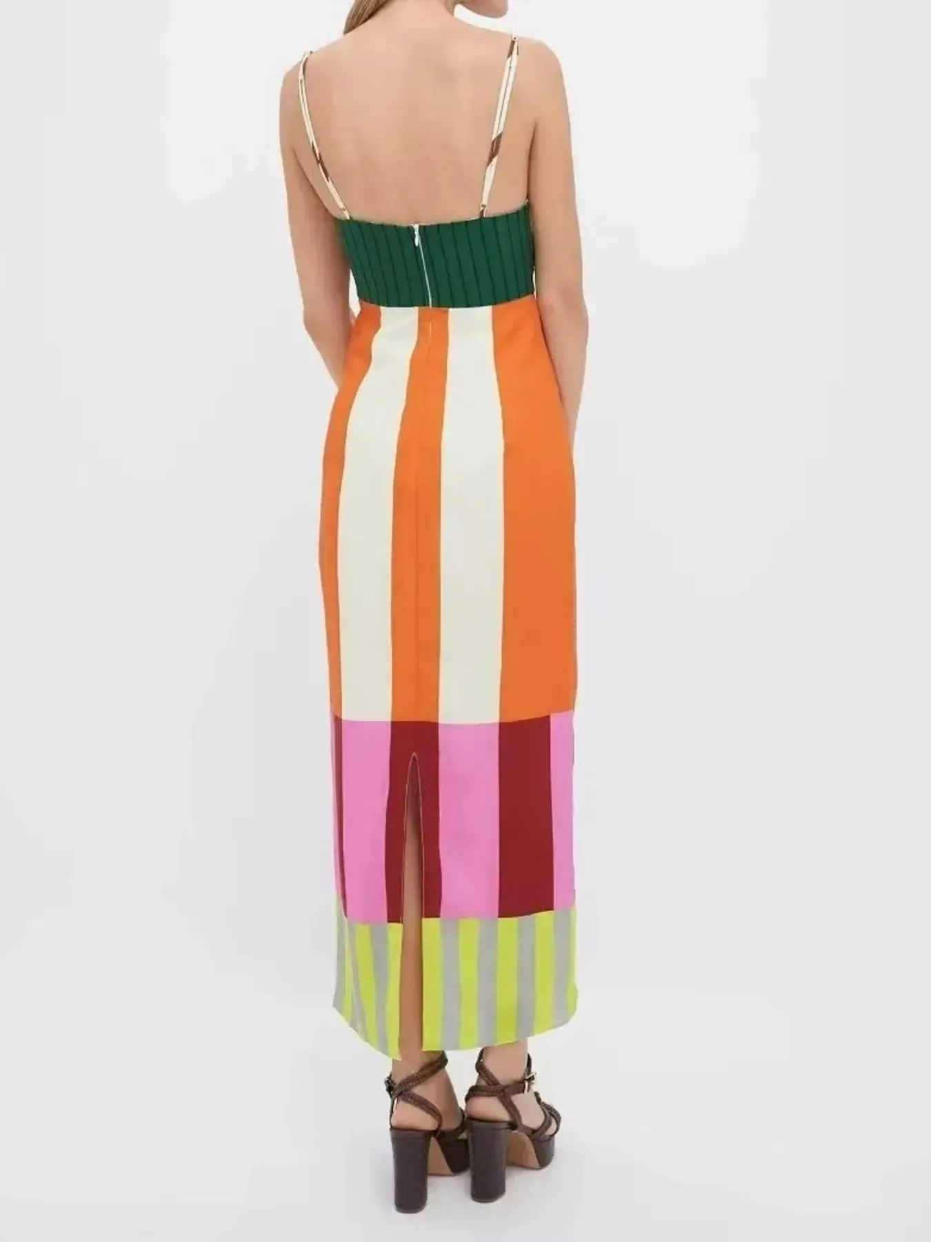 Colorful Stripe Square Neck Cami Dress sold by Charming Charlie product image thumbnail 2