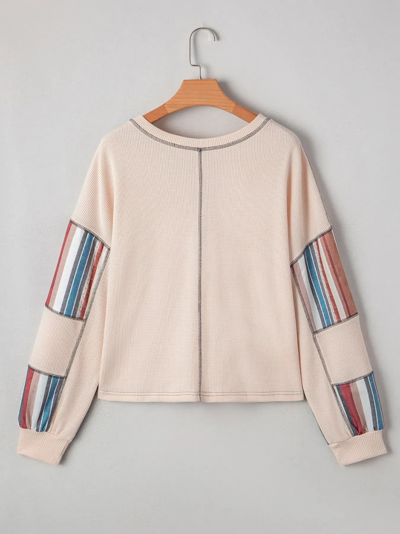 Color Block Striped Long Sleeve Top sold by Charming Charlie product image thumbnail 4
