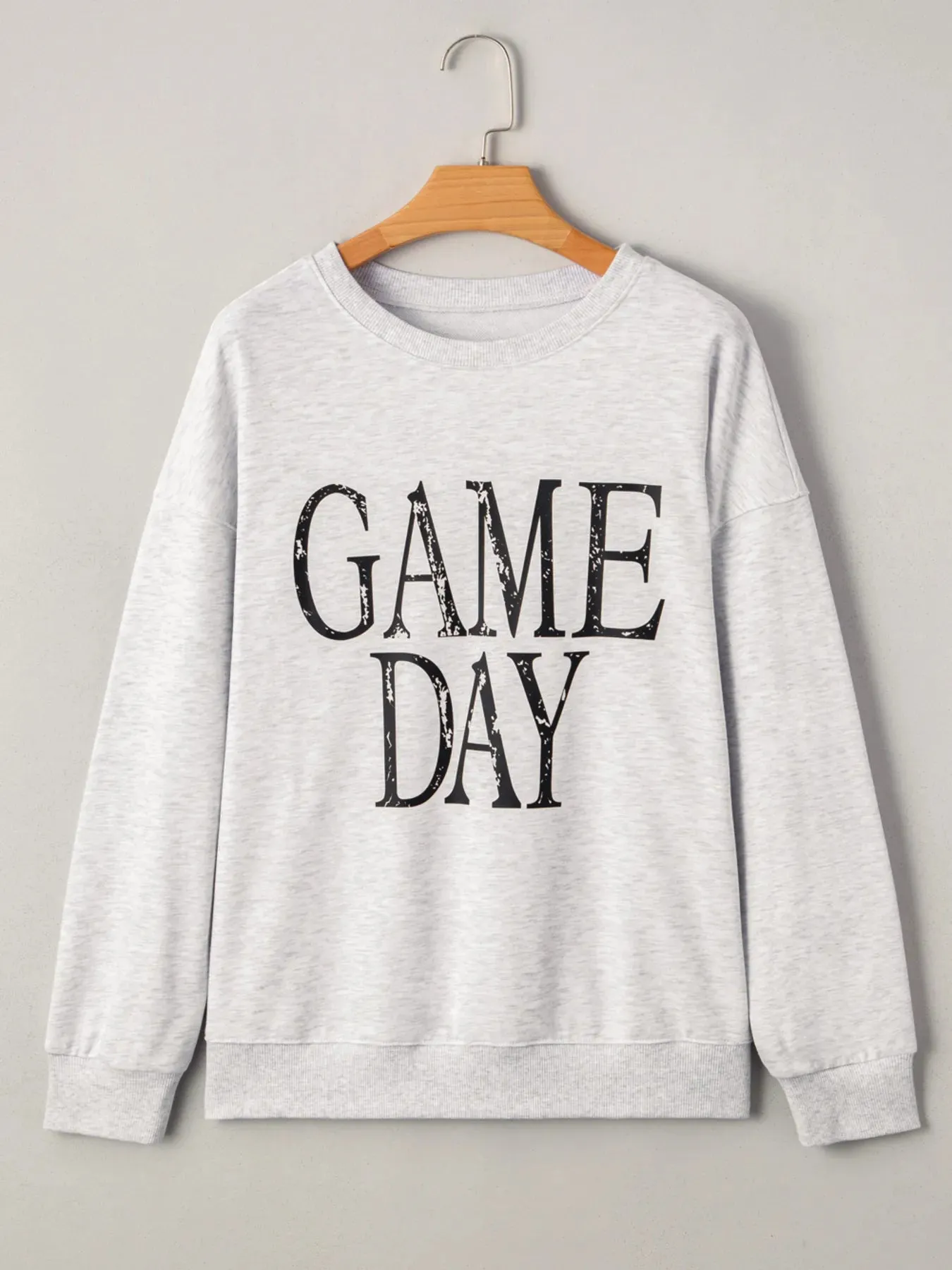 Washed GAME DAY Graphic Baggy Sweatshirt sold by Charming Charlie product image thumbnail 3