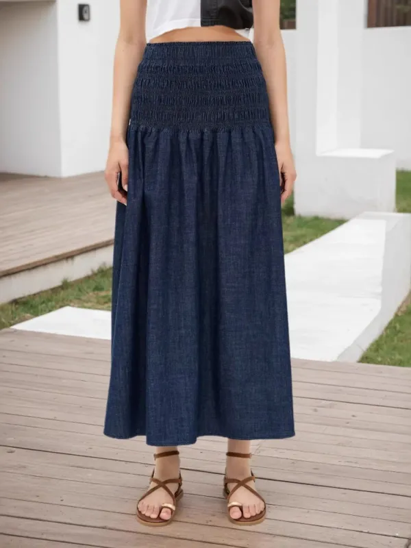 Elastic Waist Midi Skirt sold by Charming Charlie