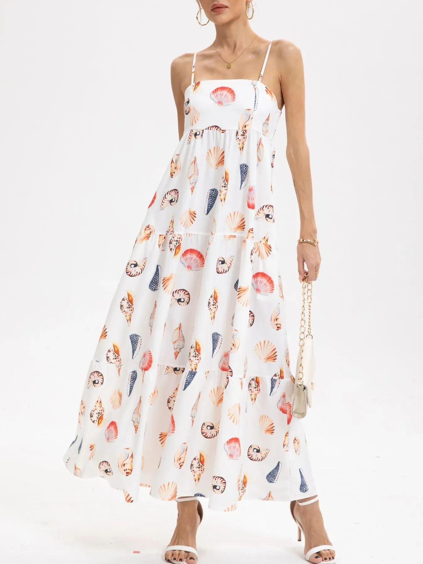 Printed Square Neck Cami Maxi Dress sold by Charming Charlie product image thumbnail 3