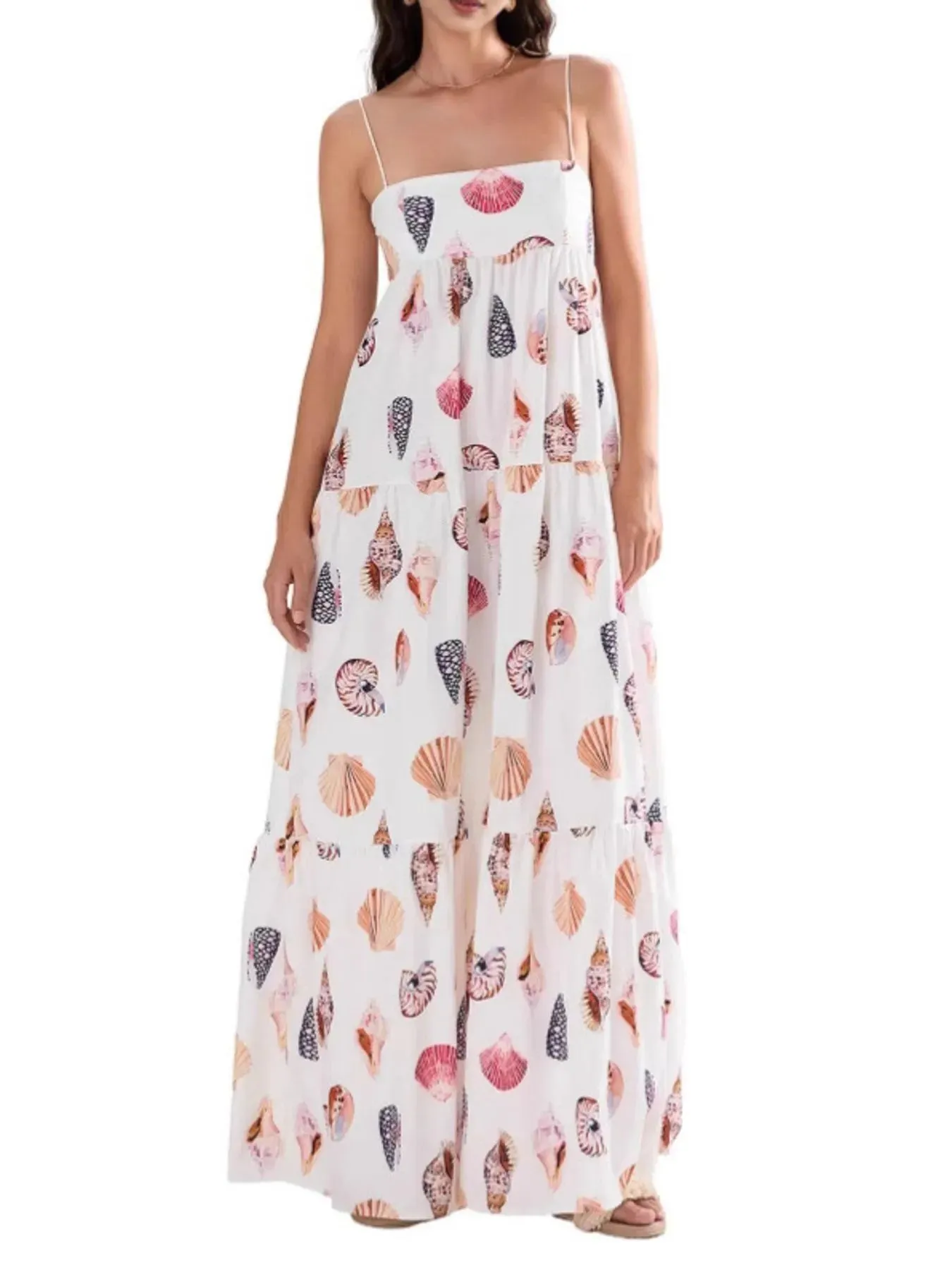 Printed Square Neck Cami Maxi Dress sold by Charming Charlie product image thumbnail 4