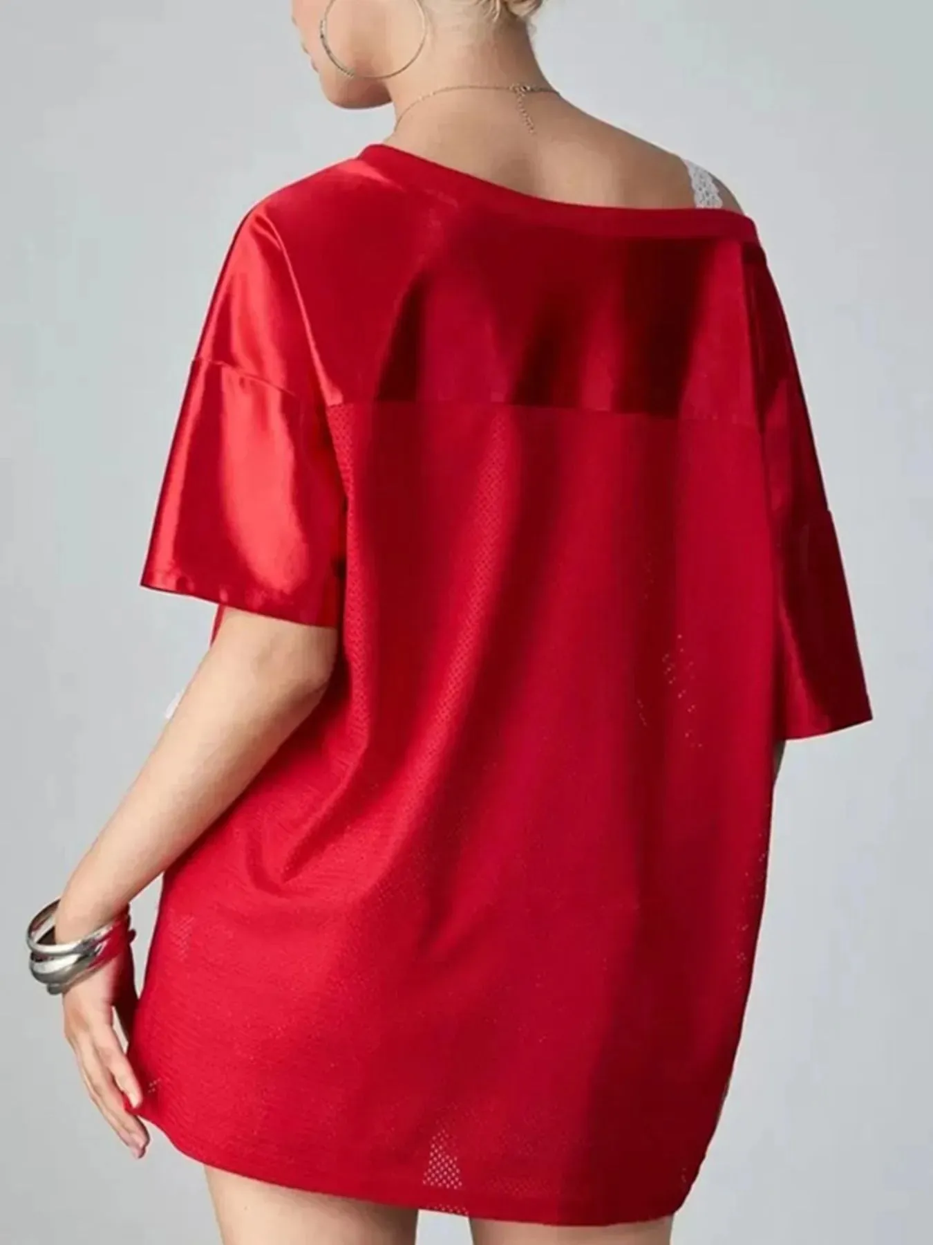 Oversized Number 98 Half Sleeve T-Shirt sold by Charming Charlie product image thumbnail 2