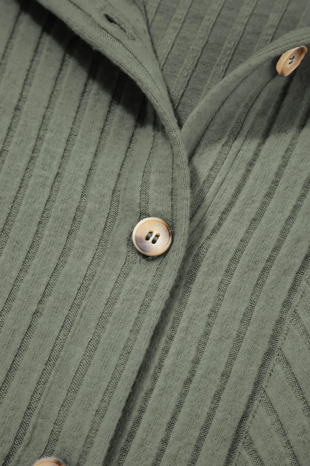 Ribbed Knit Button-Up Cardigan sold by Charming Charlie product image thumbnail 5