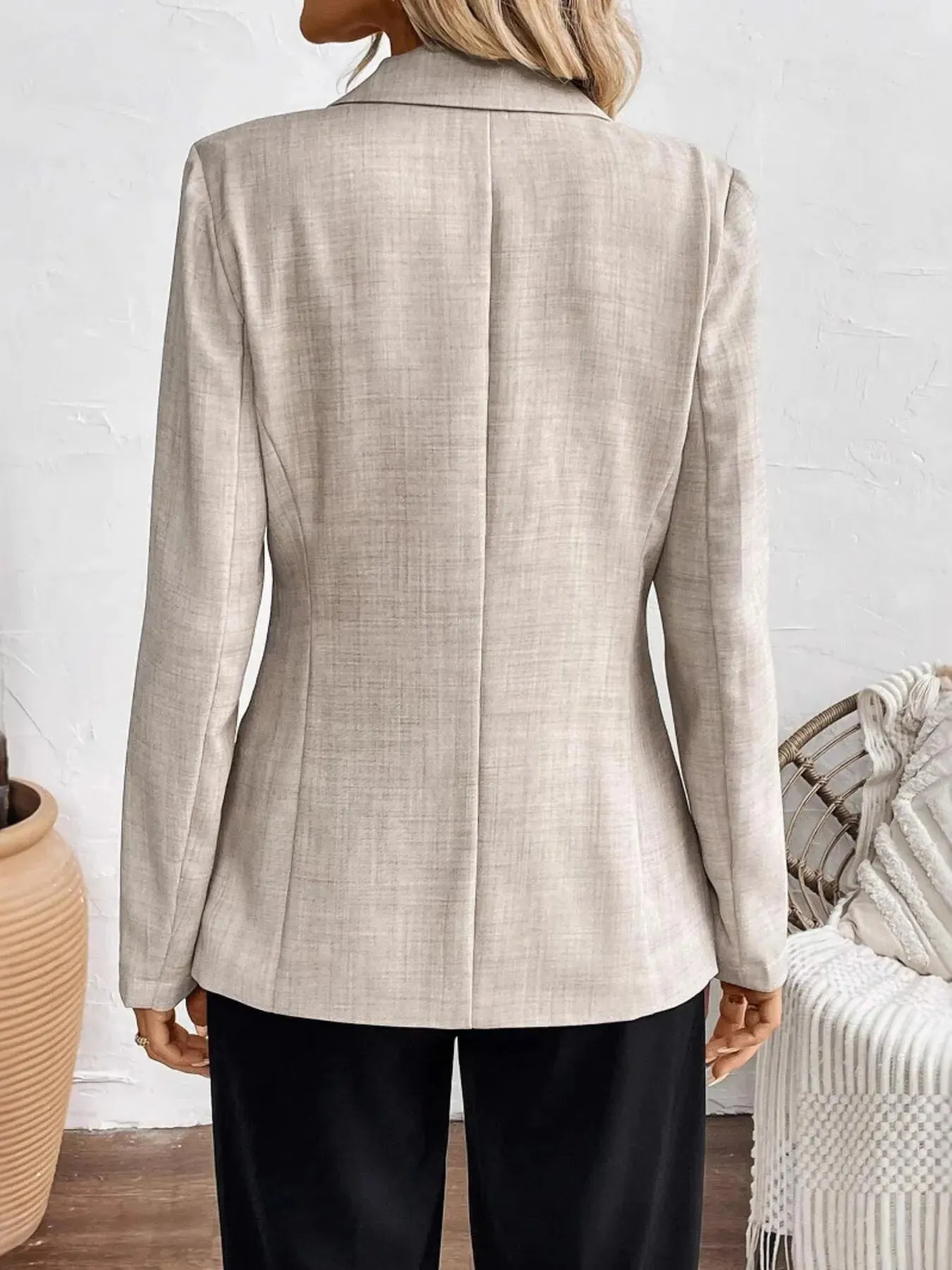 One Button Lapel Collar Blazer sold by Charming Charlie product image thumbnail 2