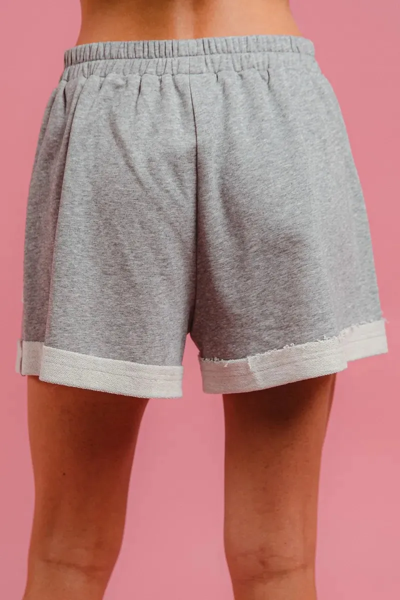 BiBi French Terry Knit Shorts with Side Pocket sold by Charming Charlie product image thumbnail 3