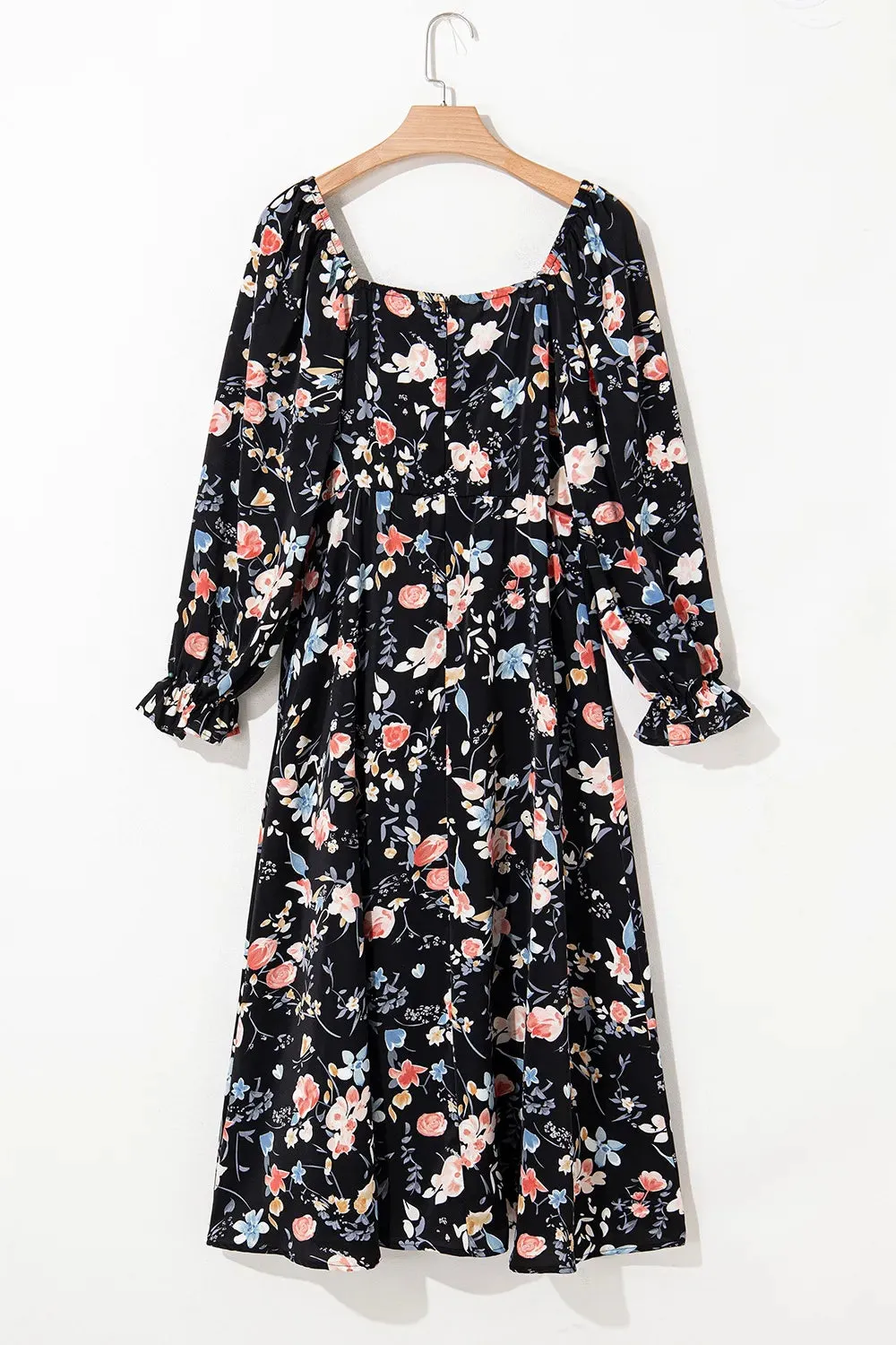 Floral Print Flounce Sleeve Midi Dress sold by Charming Charlie product image thumbnail 5