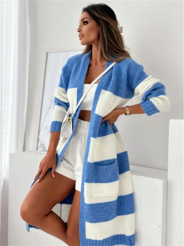 Color Block Open Front Cardigan sold by Charming Charlie