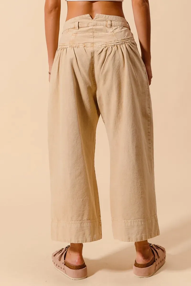 SO ME Mid Rise Wide Leg Chino Pants With Pockets sold by Charming Charlie product image thumbnail 3