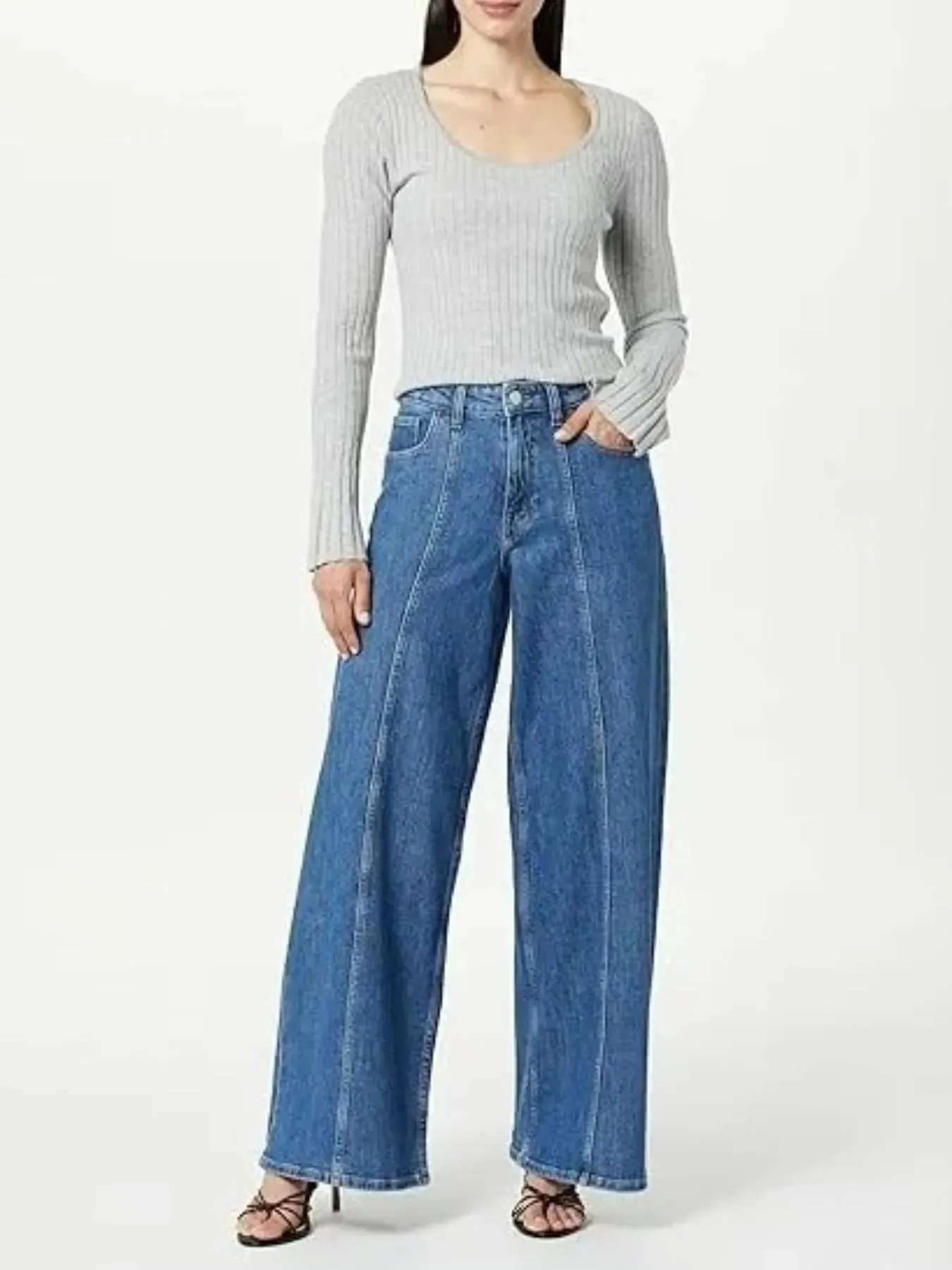 Full Size Wide Leg Jeans Plus Size sold by Charming Charlie