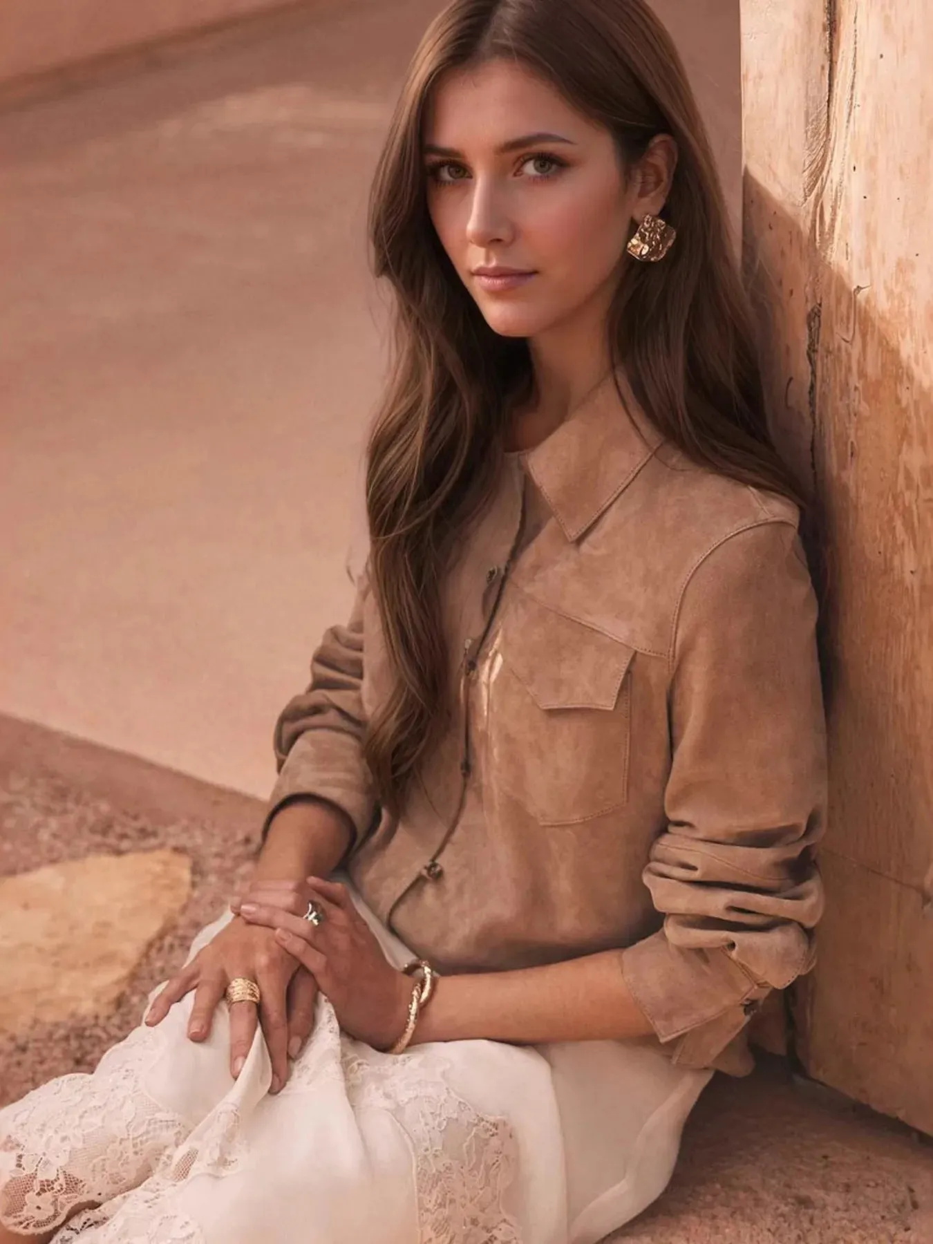 Button Front Long Sleeve Jacket sold by Charming Charlie product image thumbnail 4