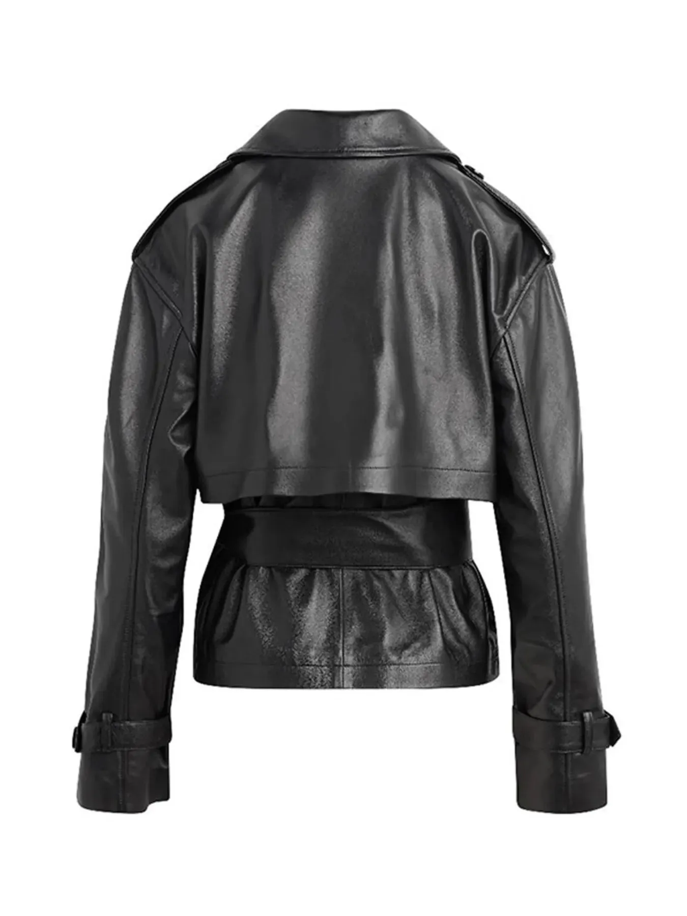 Leather Belted Trench Jacket sold by Charming Charlie product image thumbnail 5