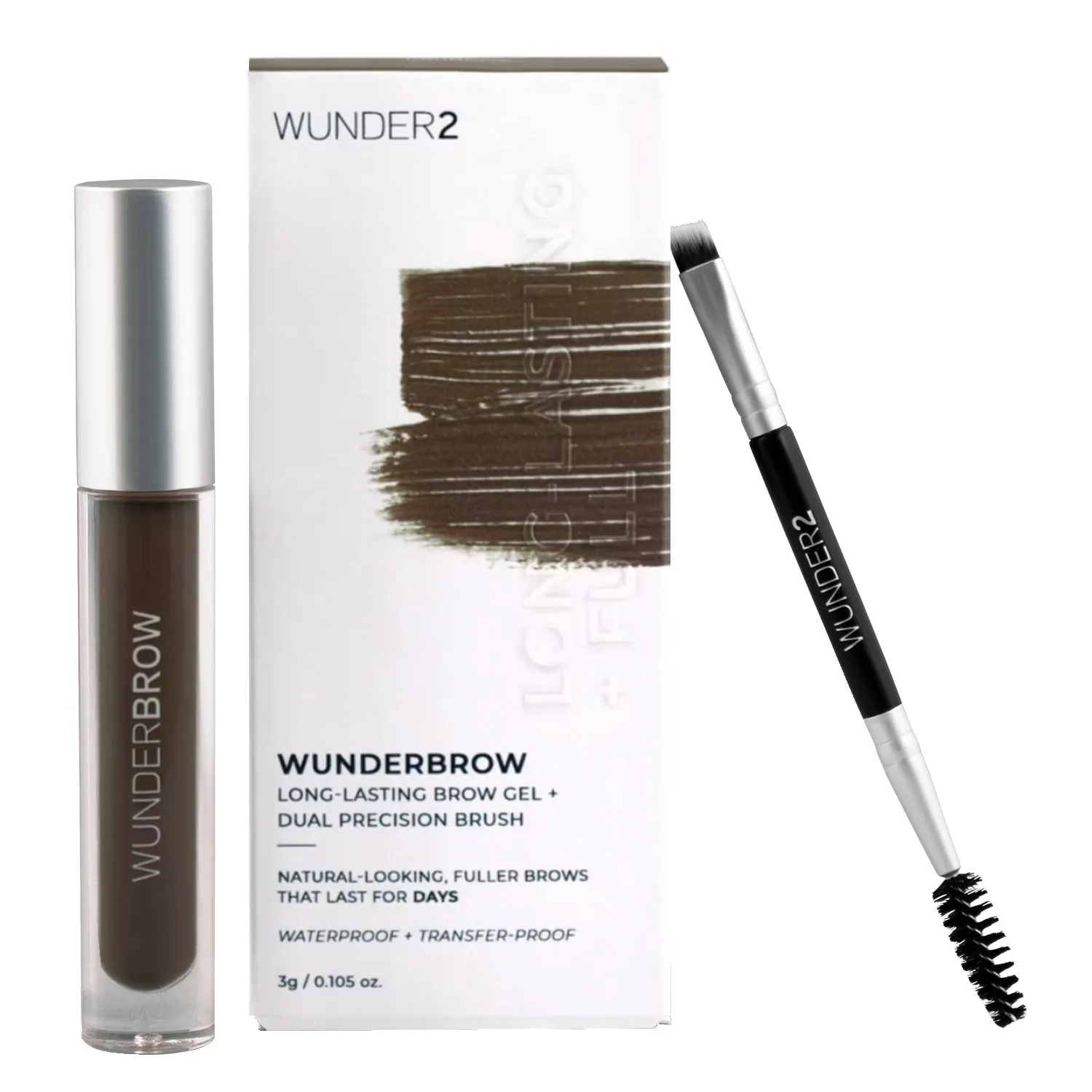 WUNDERBROW Eyebrow Gel - Black/Brown sold by Charming Charlie