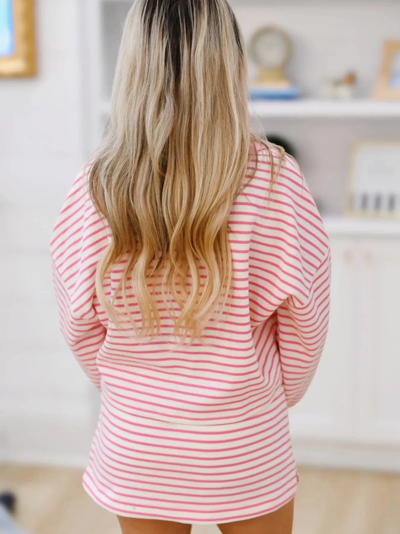 Striped Top and Skirt Set with Drawstring sold by Charming Charlie product image thumbnail 2