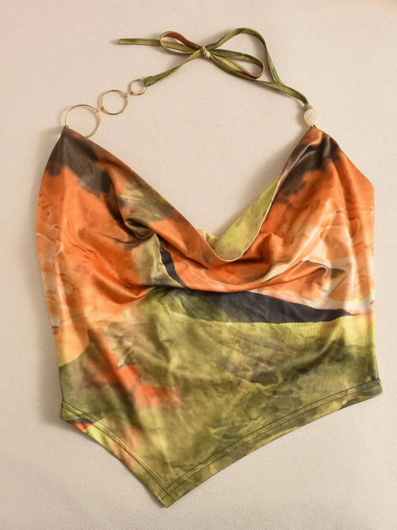 Chain Strap Abstract Print Cami Top sold by Charming Charlie product image thumbnail 5