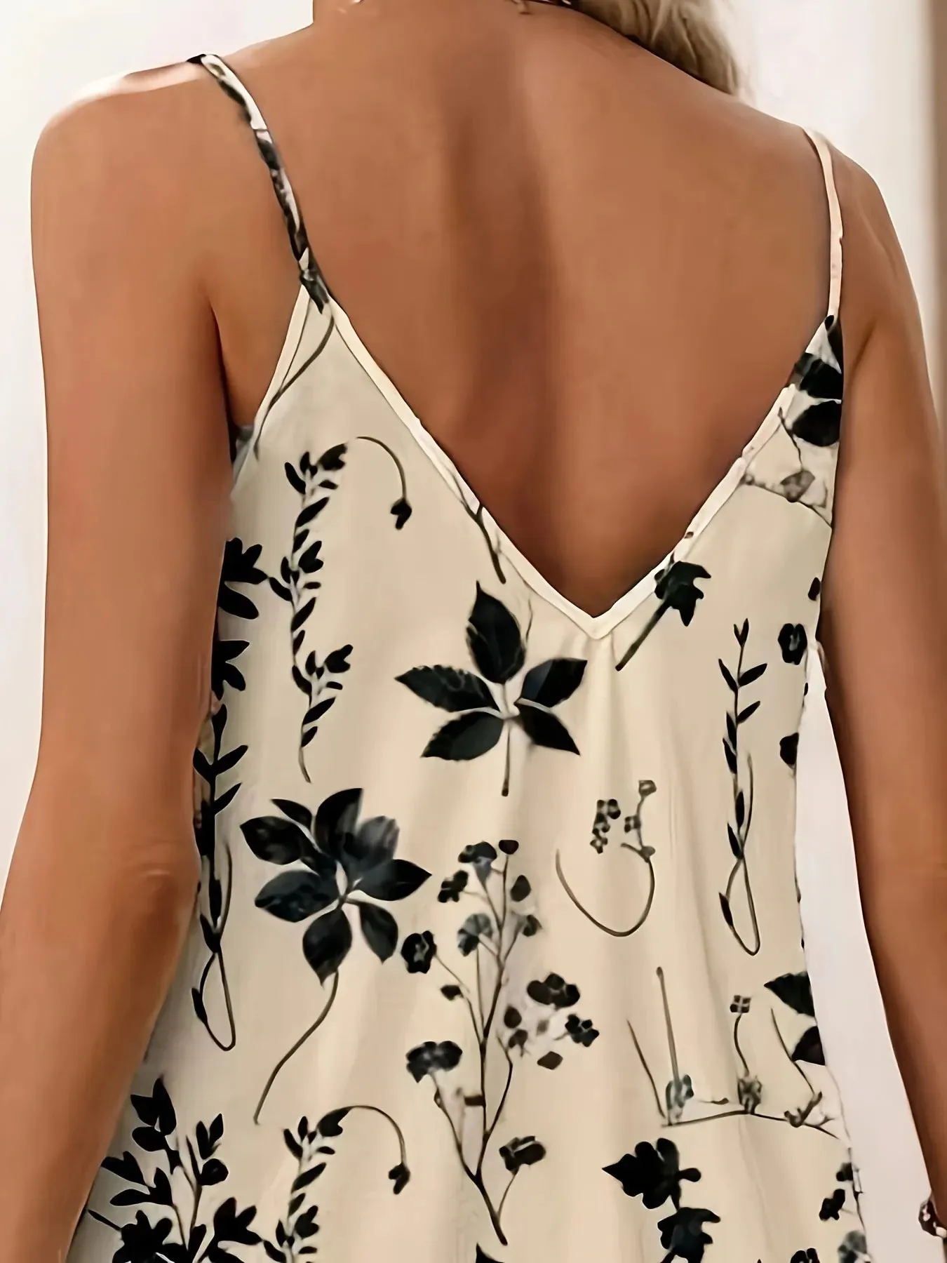 Printed V-Neck Cami Dress sold by Charming Charlie product image thumbnail 3