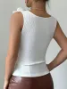 Flower Ribbed Scoop Neck Tank sold by Charming Charlie