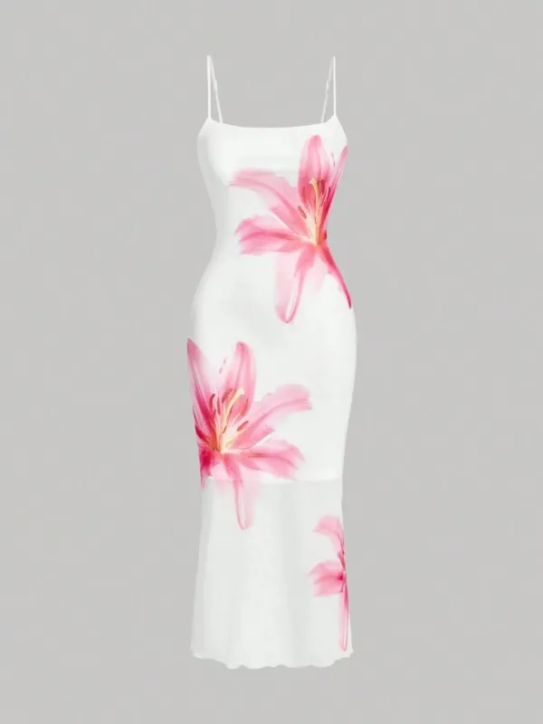 Floral Print Cami Midi Dress sold by Charming Charlie