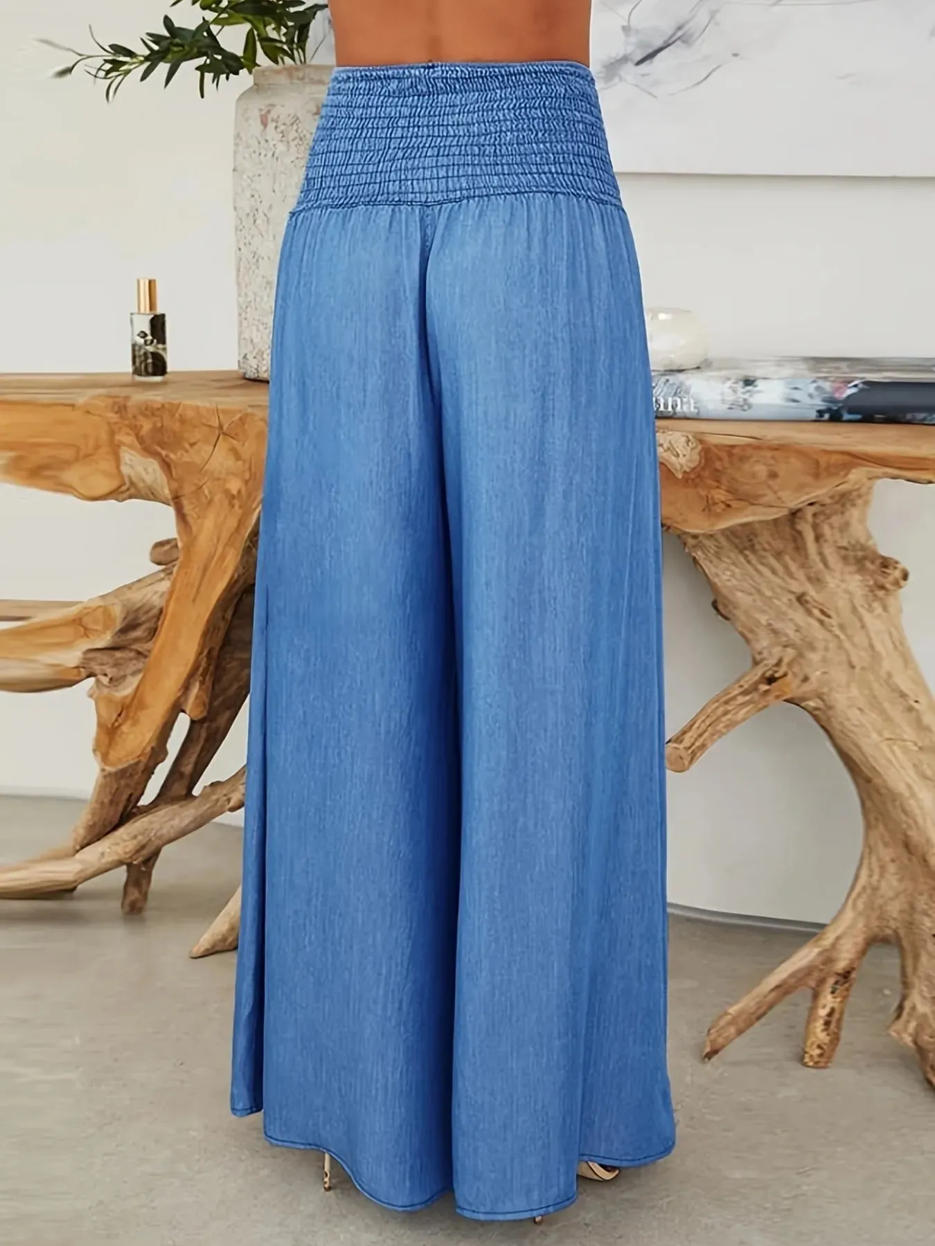 Smocked Wide Leg Pants sold by Charming Charlie product image thumbnail 3