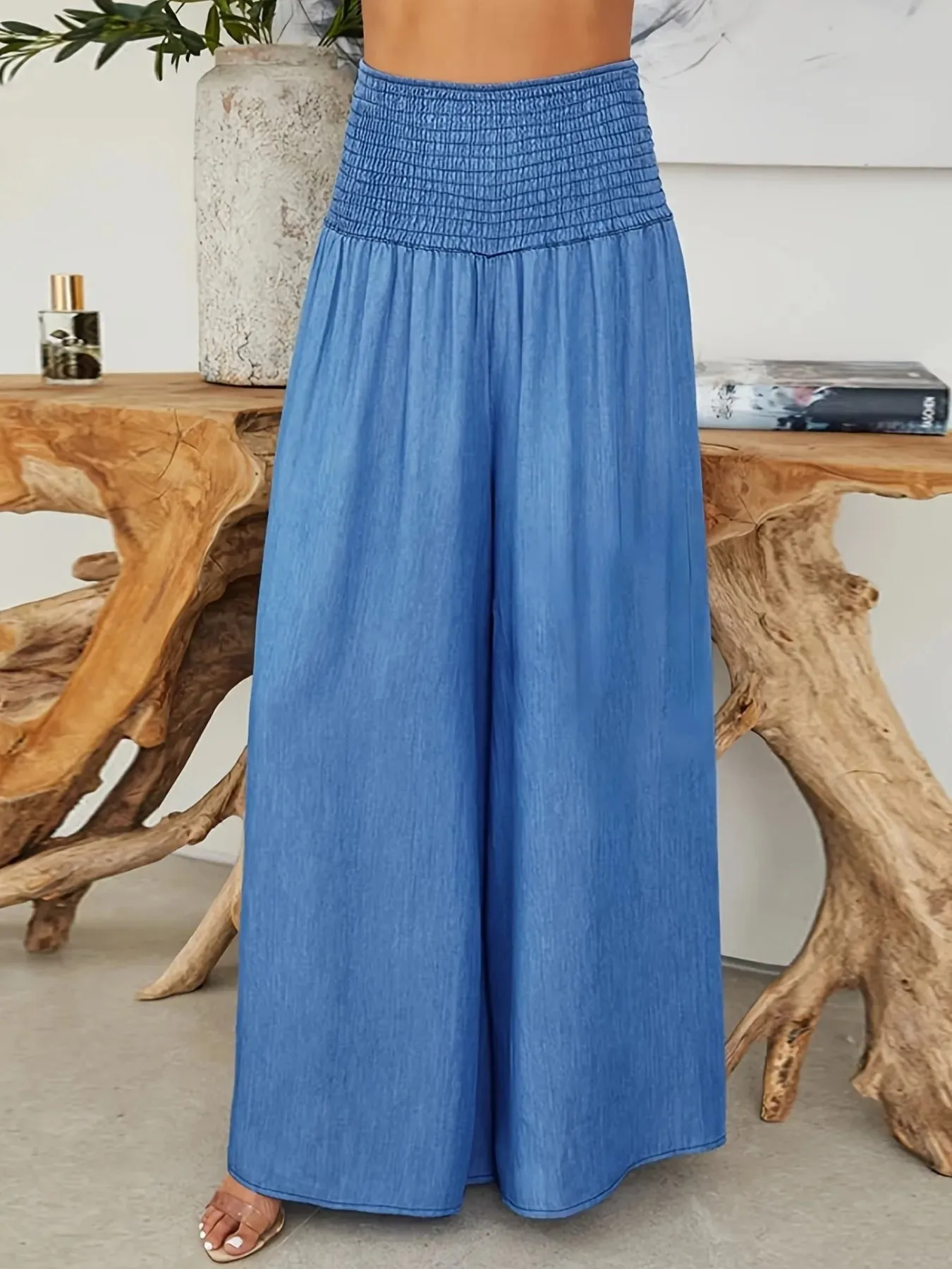 Smocked Wide Leg Pants sold by Charming Charlie