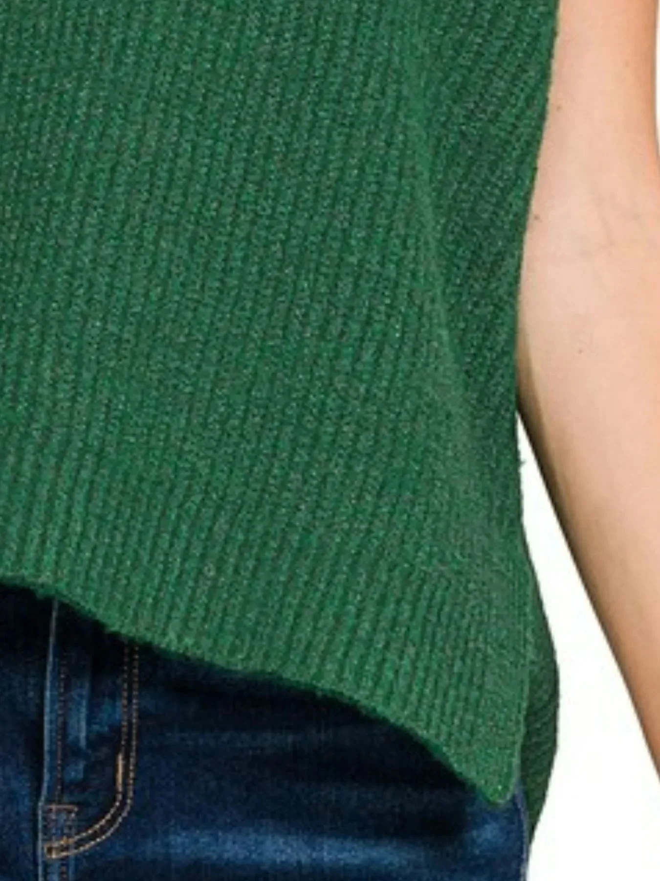 Zenana Oversized Sweater Vest with Side Slit sold by Charming Charlie product image thumbnail 2