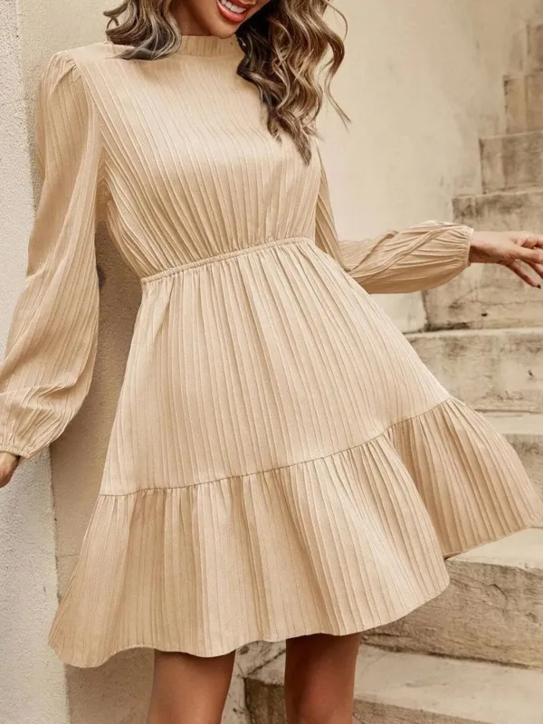 Tiered Long Sleeve Mini Dress sold by Charming Charlie