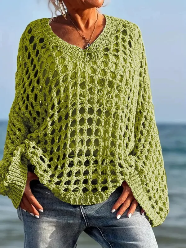 Crochet Long Sleeve Knit Cover Up sold by Charming Charlie