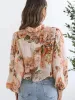 Floral Print Button-Up Shirt sold by Charming Charlie
