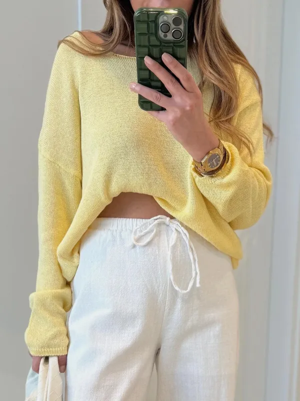Boat Neck Drop Shoulder Sweater sold by Charming Charlie