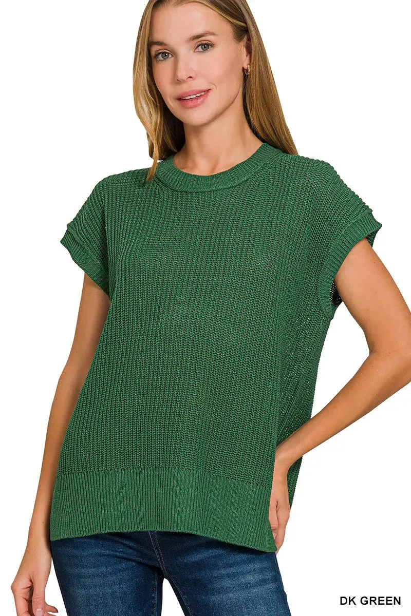 Zenana Oversized Crew Neck Sweater sold by Charming Charlie