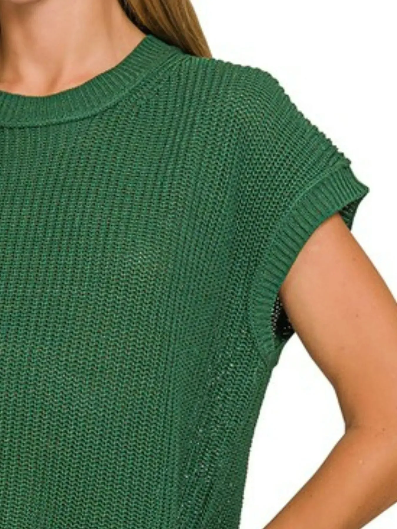 Zenana Oversized Crew Neck Sweater sold by Charming Charlie product image thumbnail 2