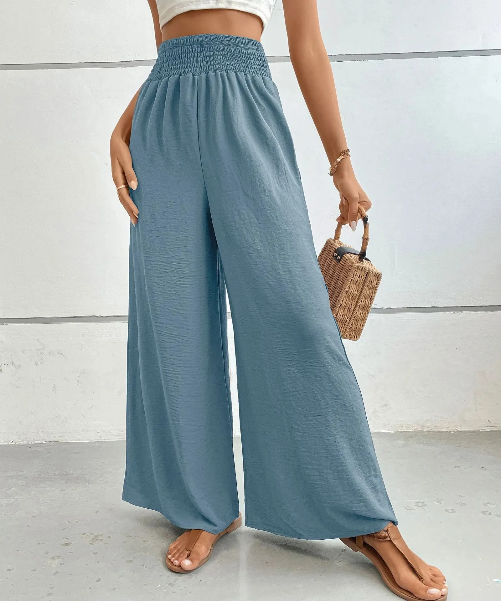 High-Waisted Wide Leg Pants sold by Charming Charlie