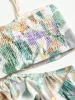 Smocked Printed Tie-Shoulder Dress sold by Charming Charlie