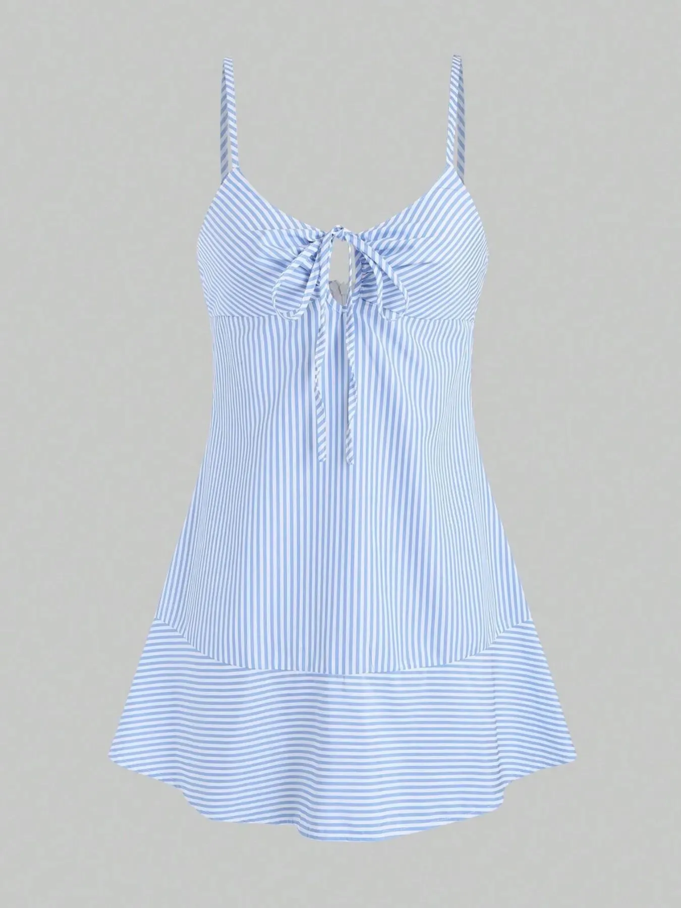Striped Tie Front Cami Dress sold by Charming Charlie