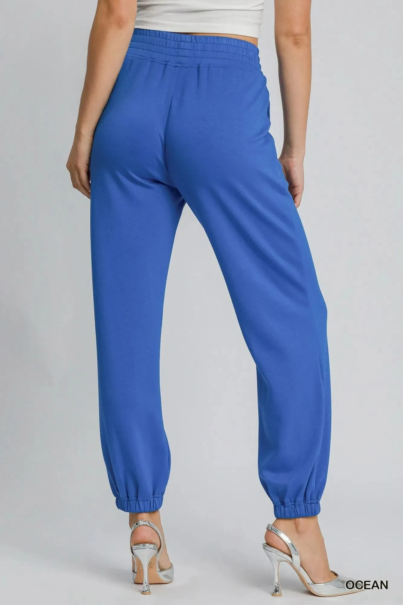 Umgee Drawstring Jogger Pants with Front Seam Detail sold by Charming Charlie product image thumbnail 2