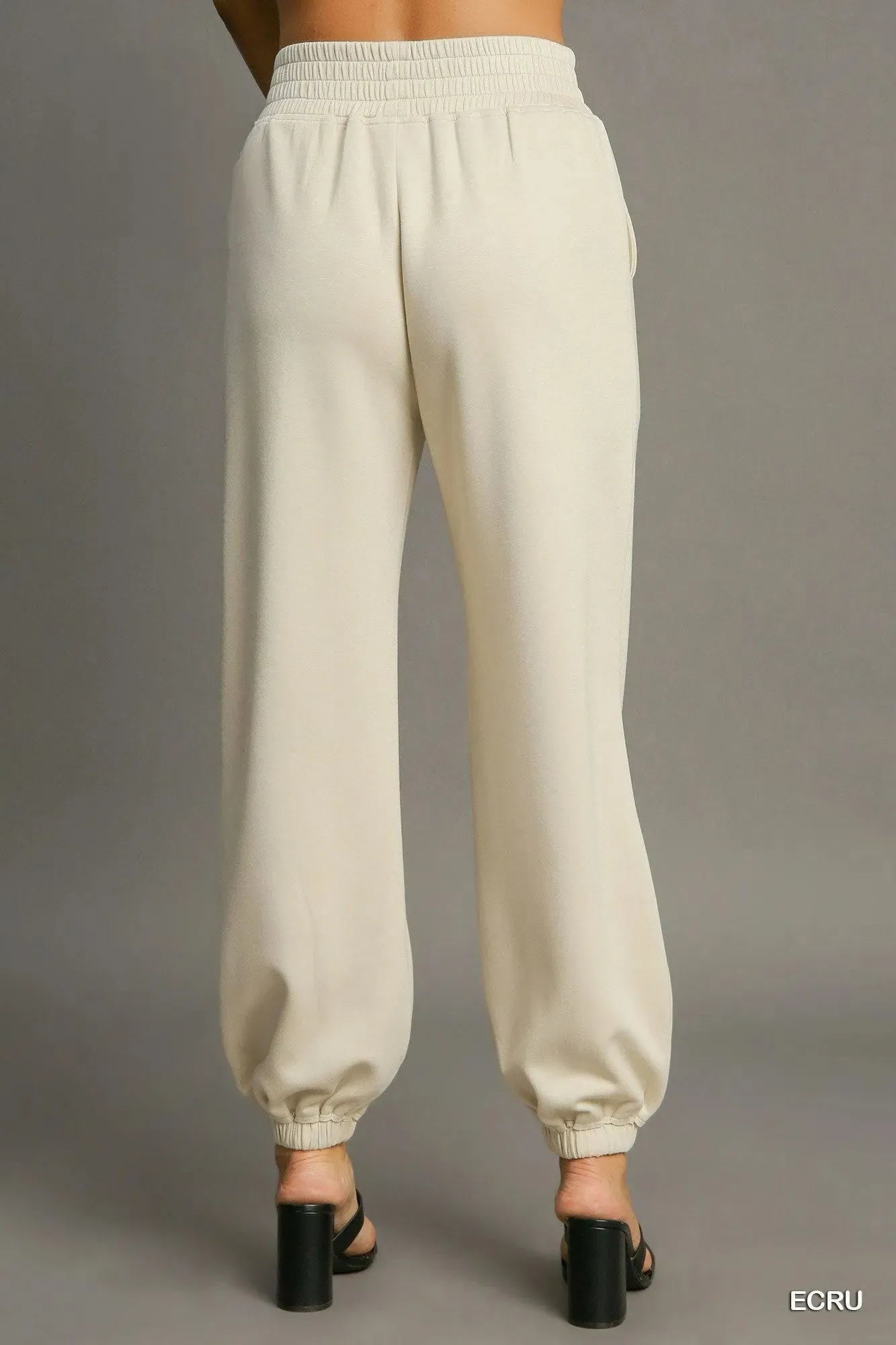 Umgee Drawstring Jogger Pants with Front Seam Detail sold by Charming Charlie product image thumbnail 2