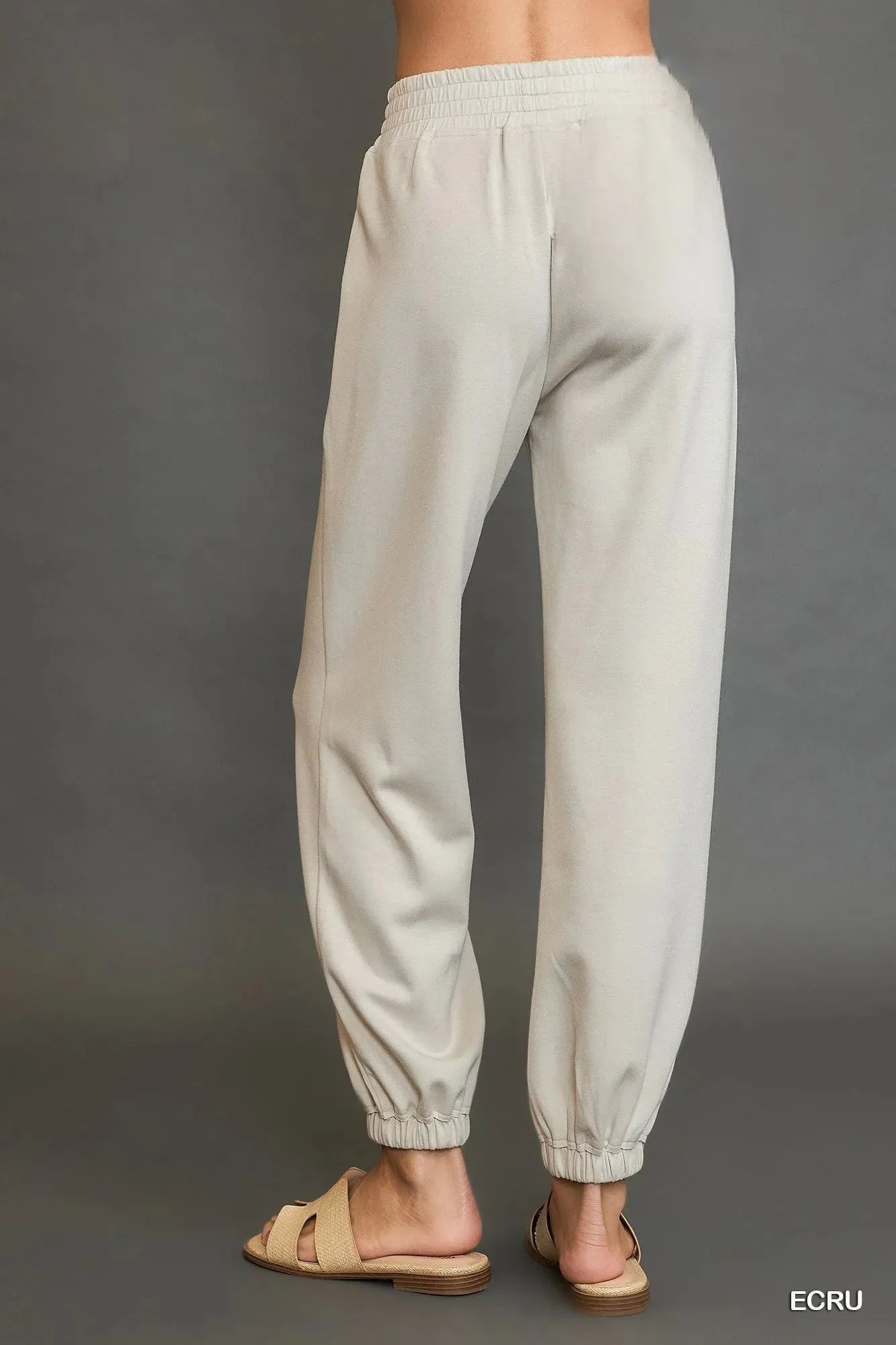 Umgee Drawstring Jogger Pants with Front Seam Detail sold by Charming Charlie product image thumbnail 5