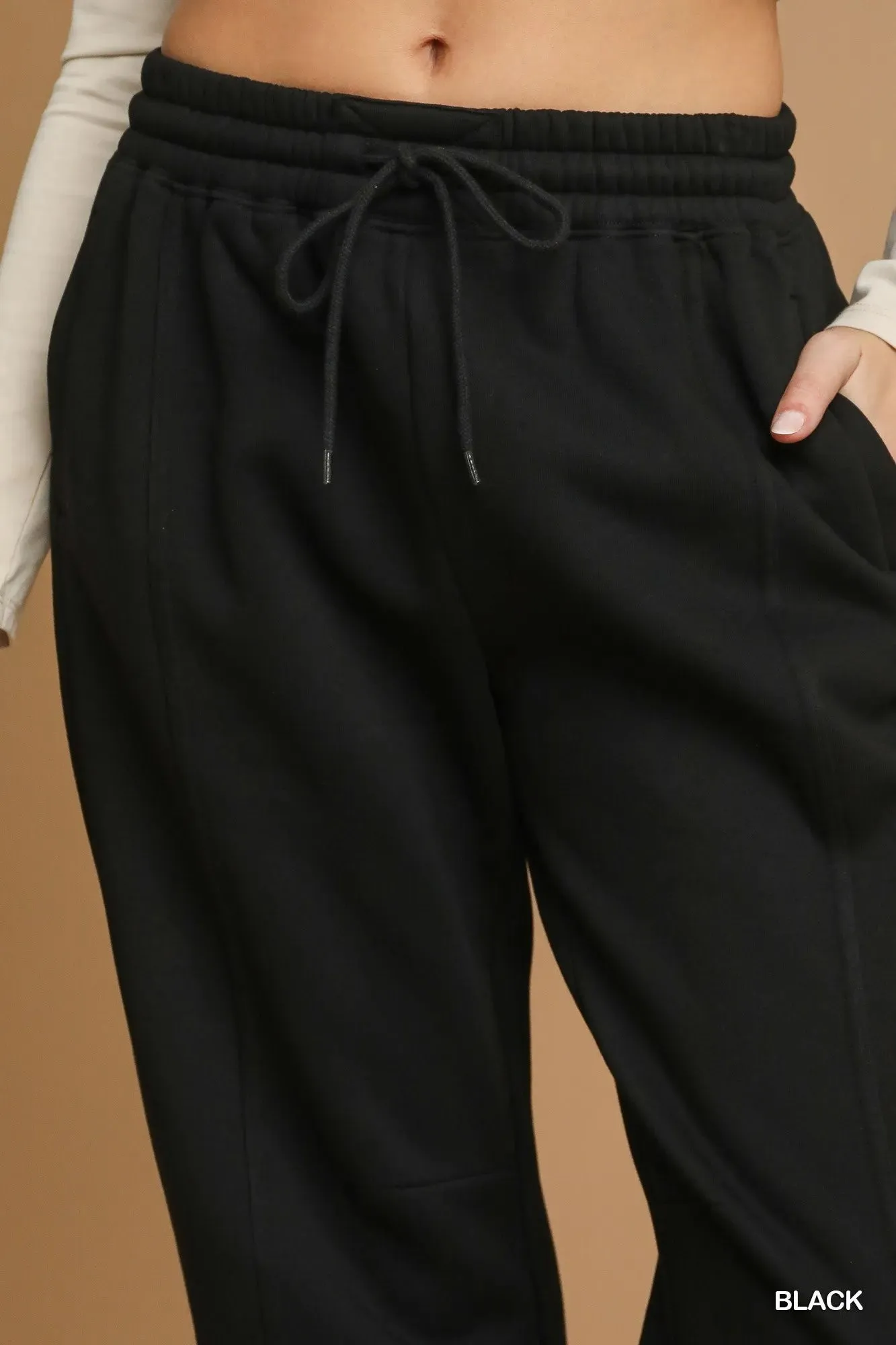 Umgee Fleece Jogger Pants with Drawstring sold by Charming Charlie product image thumbnail 3