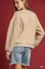 Umgee Round Neck Sweatshirt with Pleated Detail sold by Charming Charlie